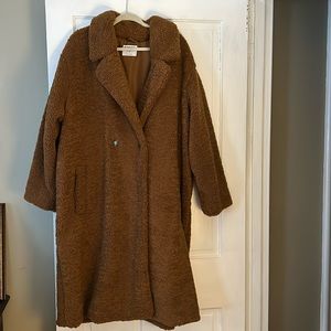 Never worn long teddy jacket!